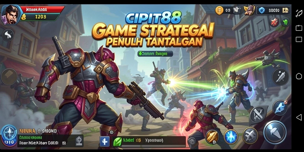 Tampilan gameplay strategis yang menegangkan di CIPIT88.