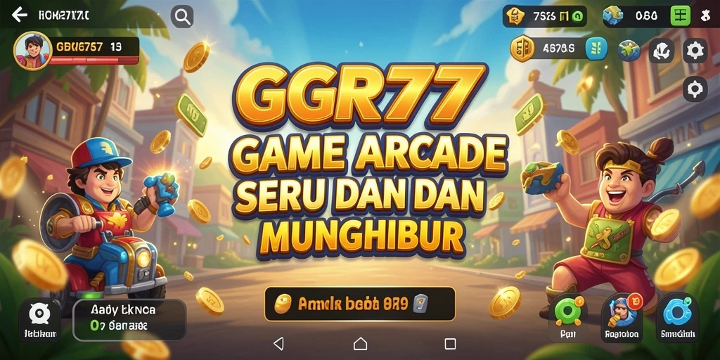 Screenshot utama GGR777 menampilkan gameplay seru dengan tantangan Arcade.