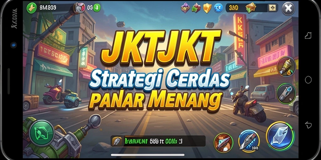 Tampilan gameplay JKTJKT dengan aksi strategi yang intens.