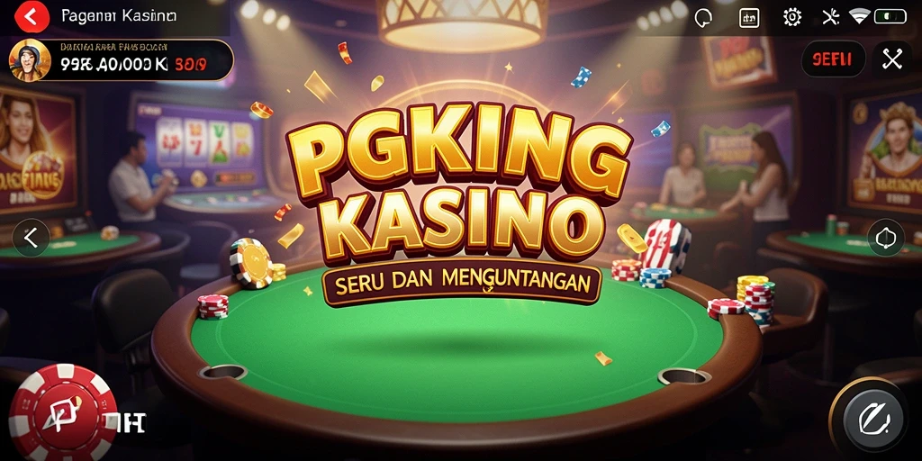 Tangkapan layar gameplay PGKING yang menampilkan aksi seru di Kasino.