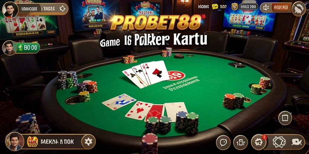 Tampilan gameplay menarik di <strong>PROBET88</strong> saat bermain Poker.