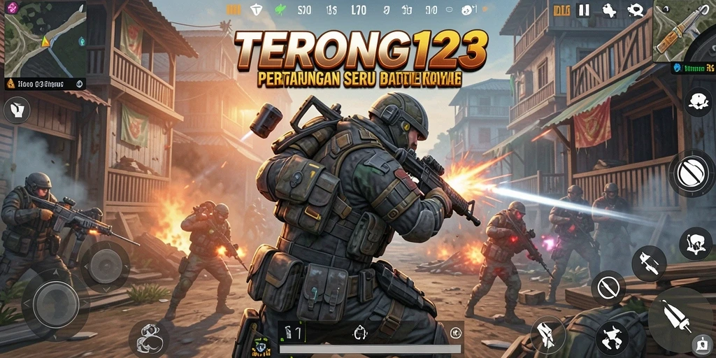 Tampilan seru gameplay Battle Royale di TERONG123.